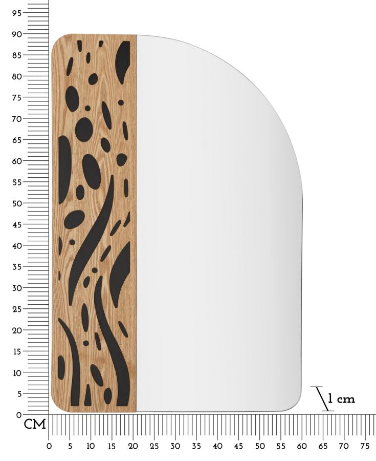 SPECCHIO DA MURO TERRY CM 60X1X90