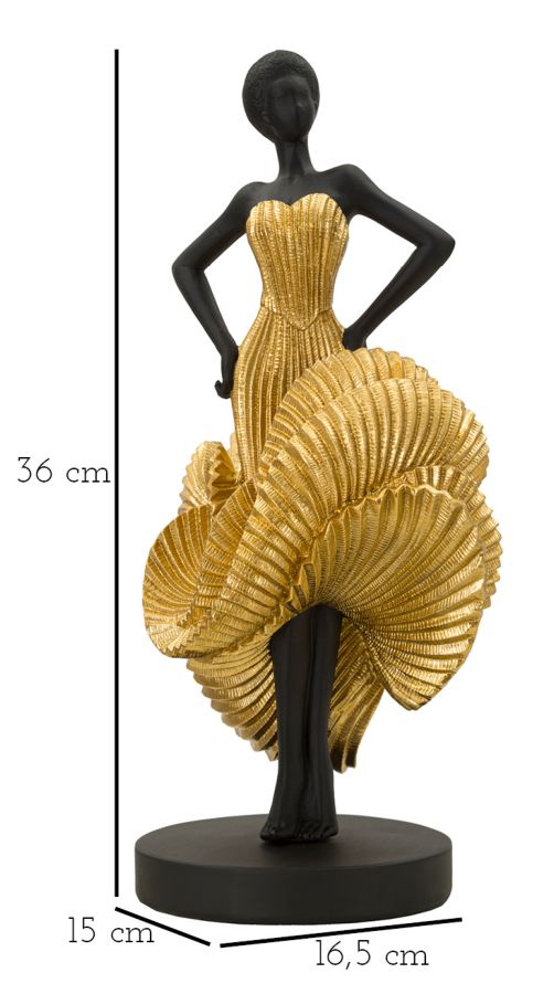 DONNIA FASHION DANSE OR CM 16,5X15X36