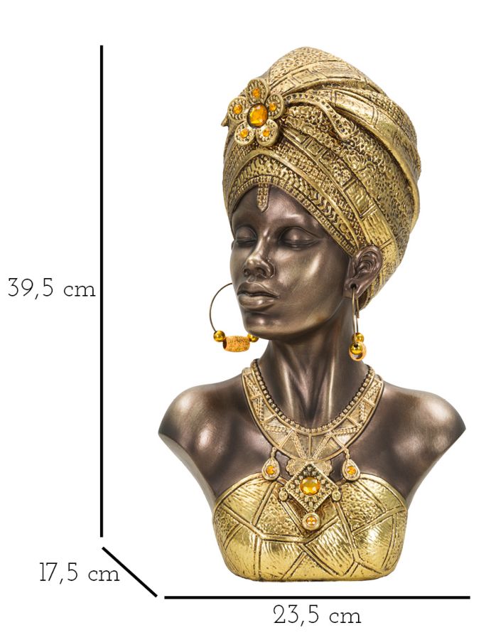 SCULTURE MUMBASA CM 23,5X17,5X39,5