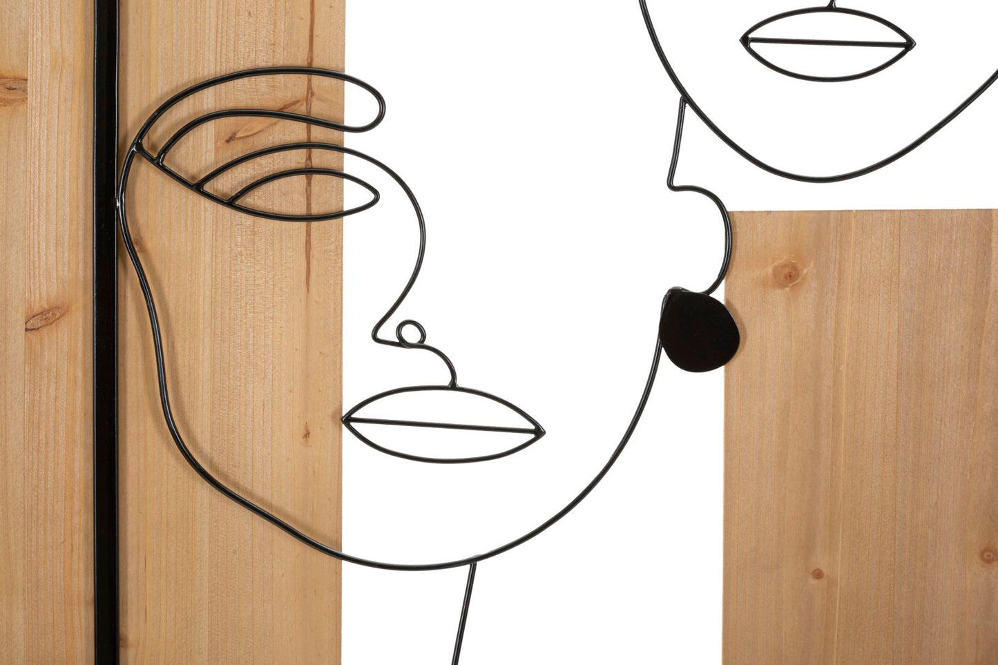 PANNELLO DA MURO FACES FERRO E BOIS CM 63X2X90