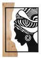 PANNELLO DA MURO TRIBAL FERRO E BOIS CM 53X2X80