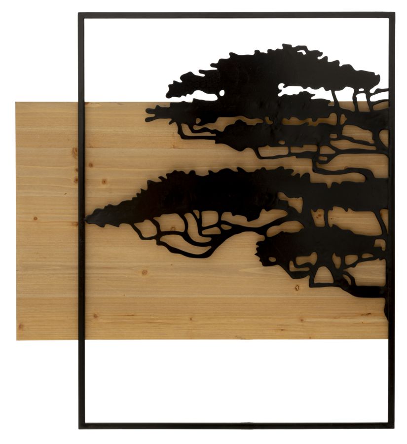 PANNELLO DA MURO LAGOS FERRO E ENSEMBLE BOIS 3PZ CM 204X2X80 (72X2X80-60X2X80)