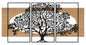 PANNELLO DA MURO ARBRE FERRO E BOIS SET 3PZ CM 176X2X90 (63X2X90-50X2X90)