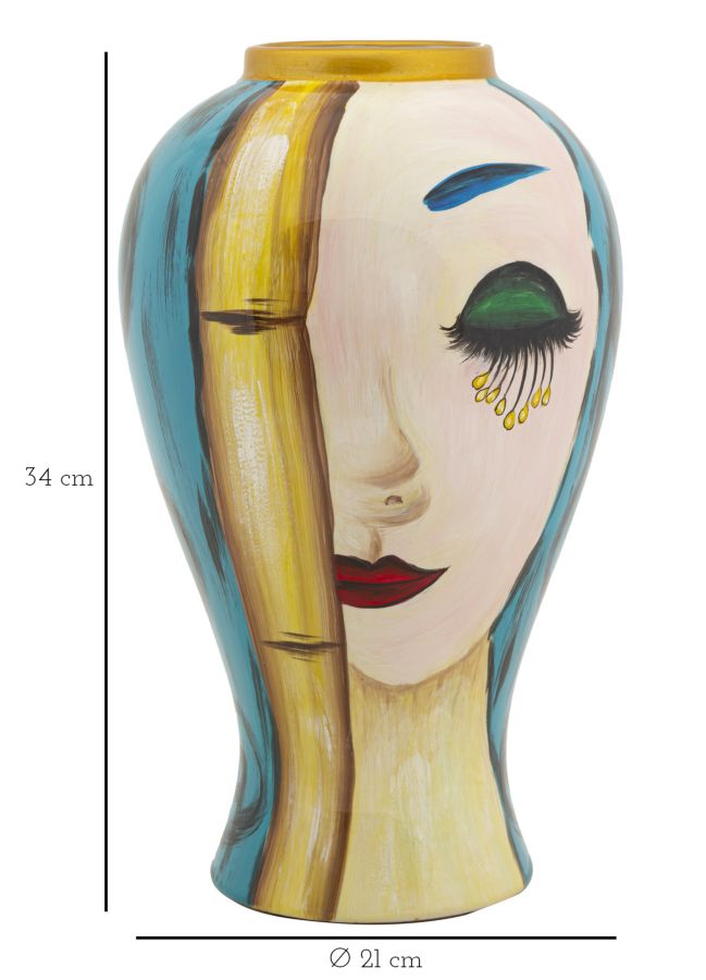 VASO CERAMICA ART VISAGE CM ? 21X34