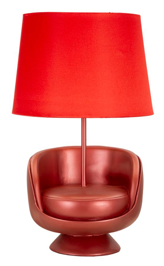 LAMPADA DA COMODINO MIDCENTURY ROSSA CM ? 26X43