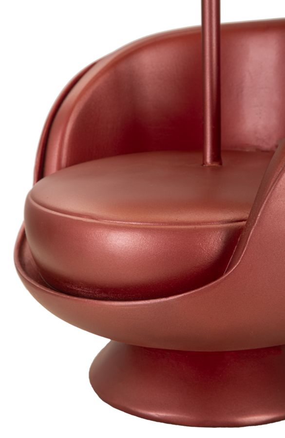LAMPADA DA COMODINO MIDCENTURY ROSSA CM ? 26X43