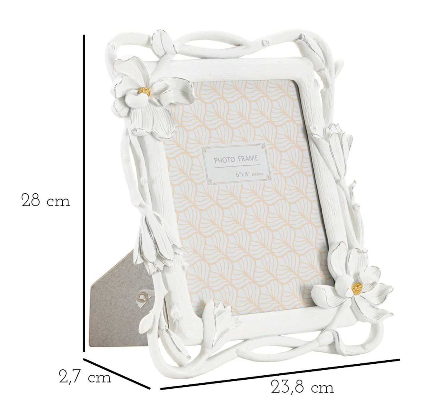 CORNICHE MAGNOLIA CM 23,8X2,7X28 (MISURA INTERNA CM 15X20)