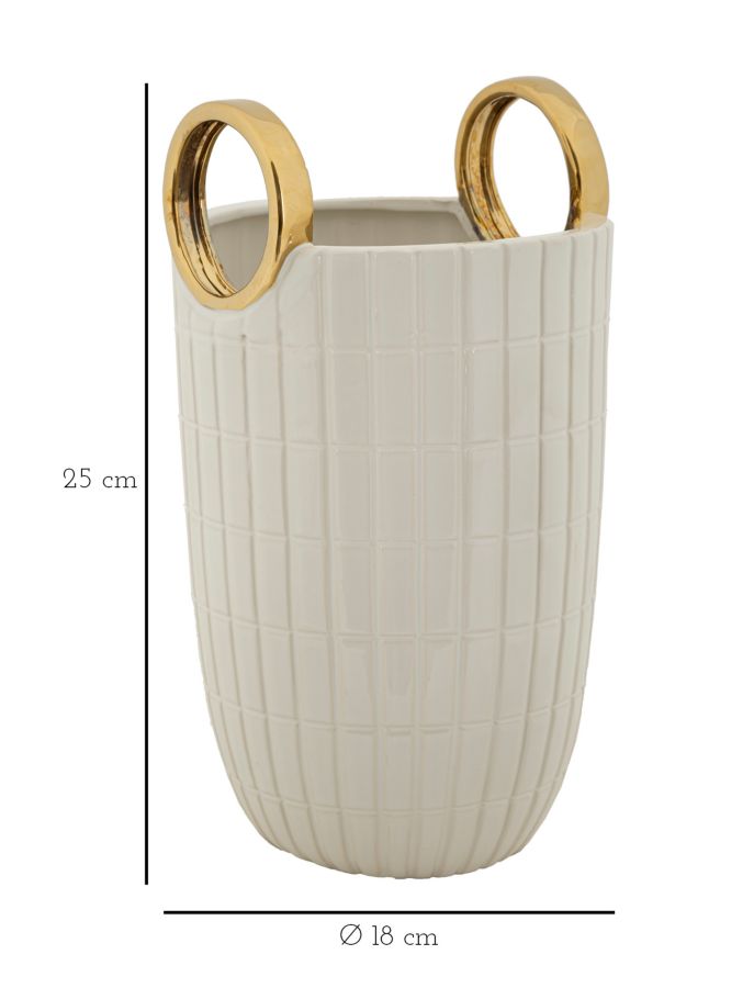 VASO CERAMICA SHOPPING CM ? 18X25