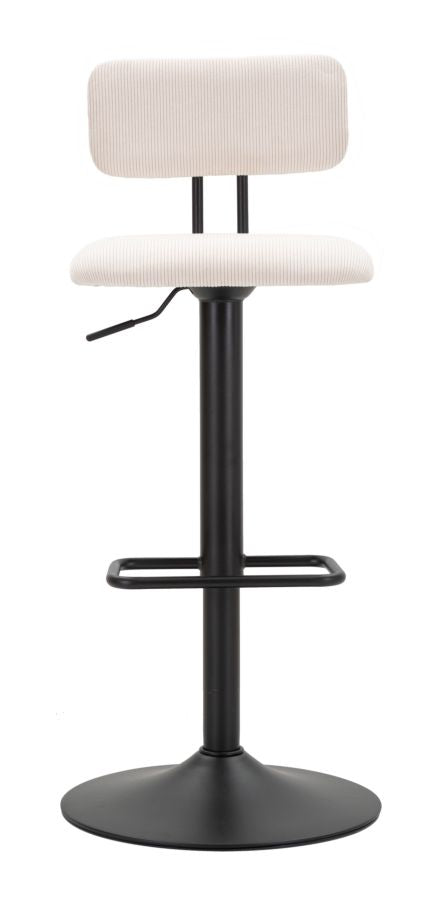 SGABELLO BARRE LUMINEUSE BIANCO CM 41X47,5X85-106,5(SEDUTA CM 61-83) SET 2PCS