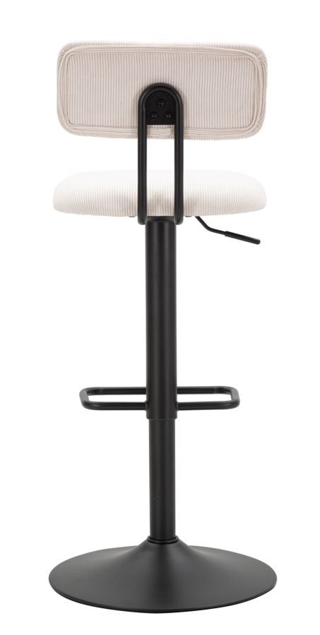 SGABELLO BARRE LUMINEUSE BIANCO CM 41X47,5X85-106,5(SEDUTA CM 61-83) SET 2PCS