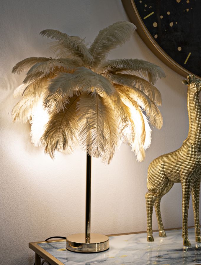 LAMPADA DA TAVOLO PALM CAMMELLO CM ? 55X60