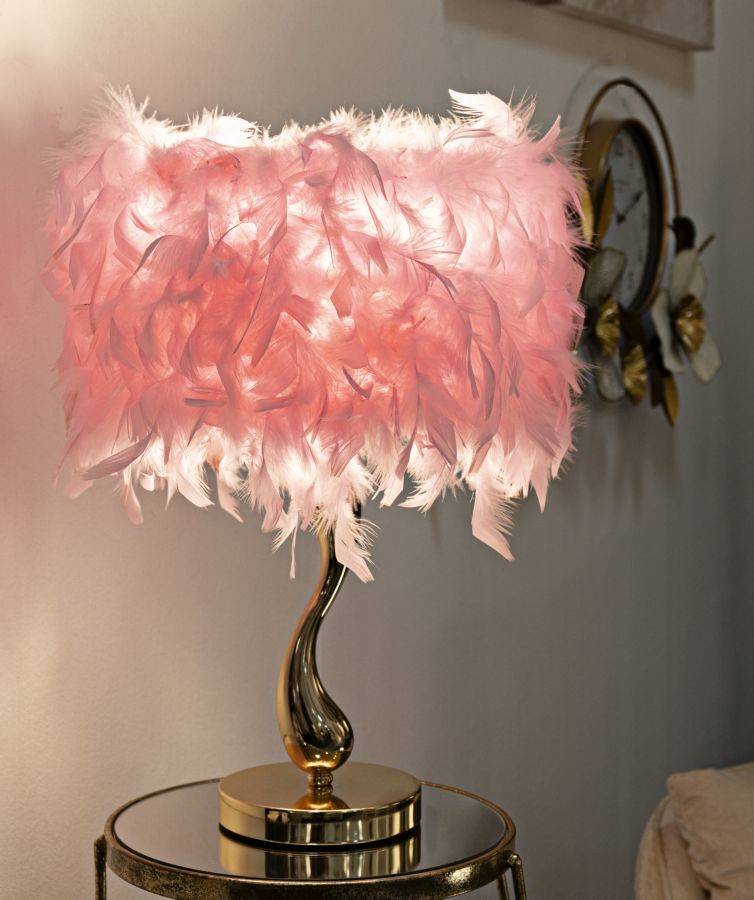 LAMPADA DA TAVOLO CHARIOT ROSA CM ? 25X47