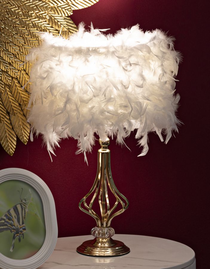 LAMPADA DA TAVOLO TARTY BIANCA CM ? 25X54