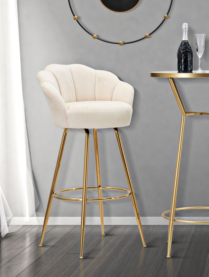 SGABELLO BAR VIENNE CREMA CM 55X53X110
