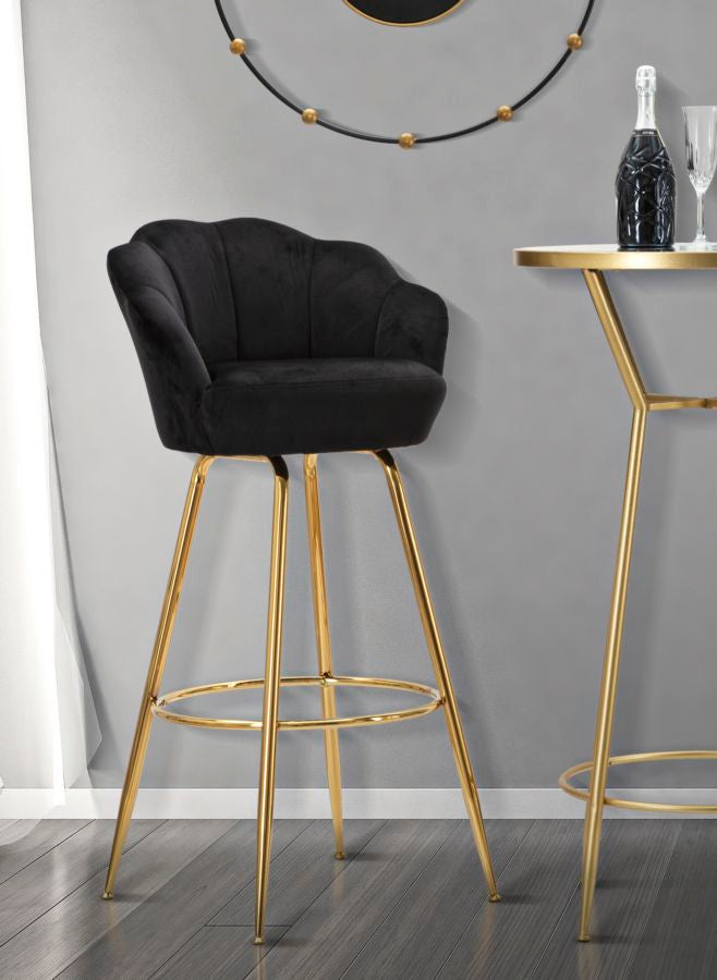 SGABELLO BAR VIENNE NOIR CM 55X53X110