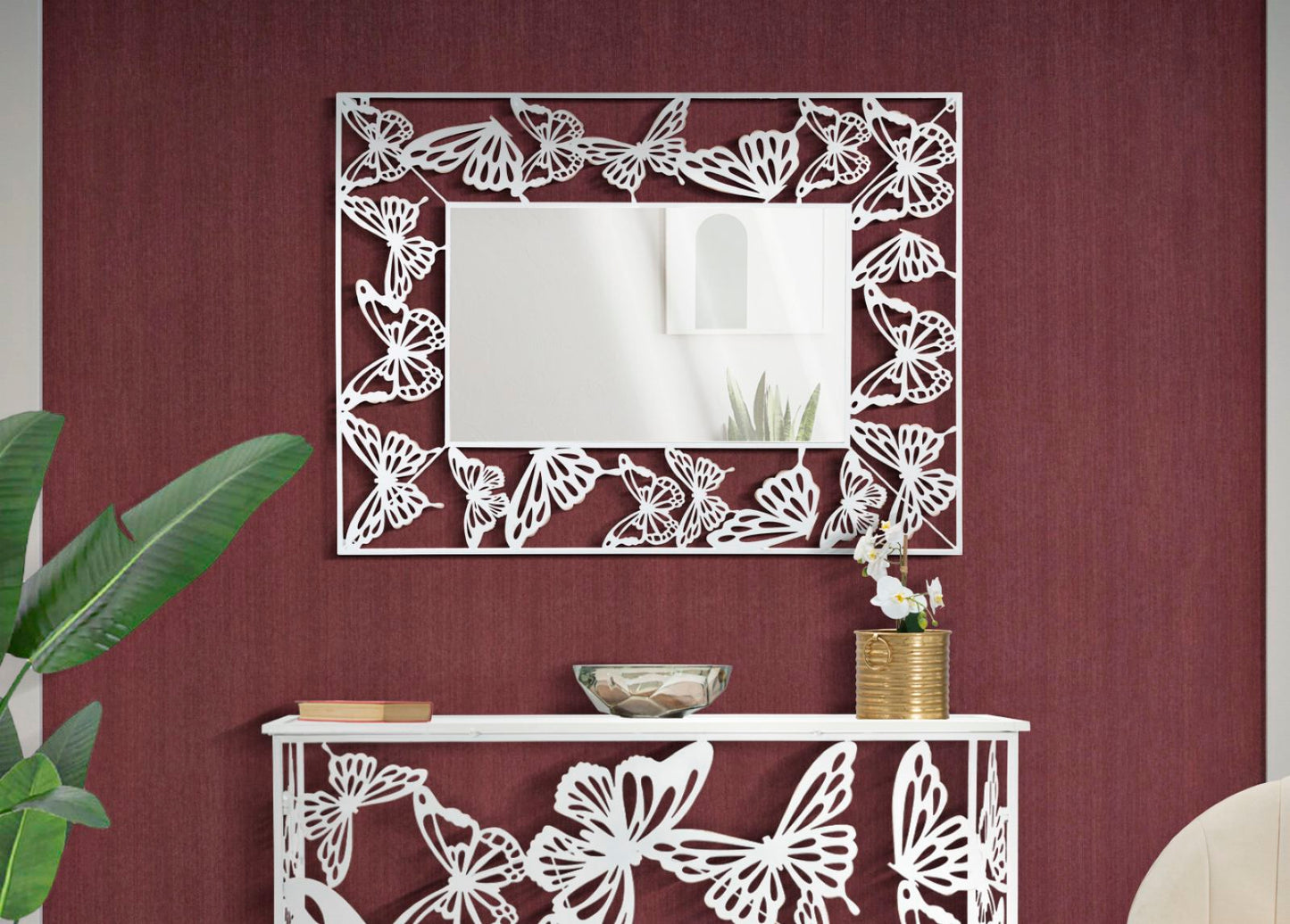 SPECCHIO PAPILLON BLANC CM 85X1X115