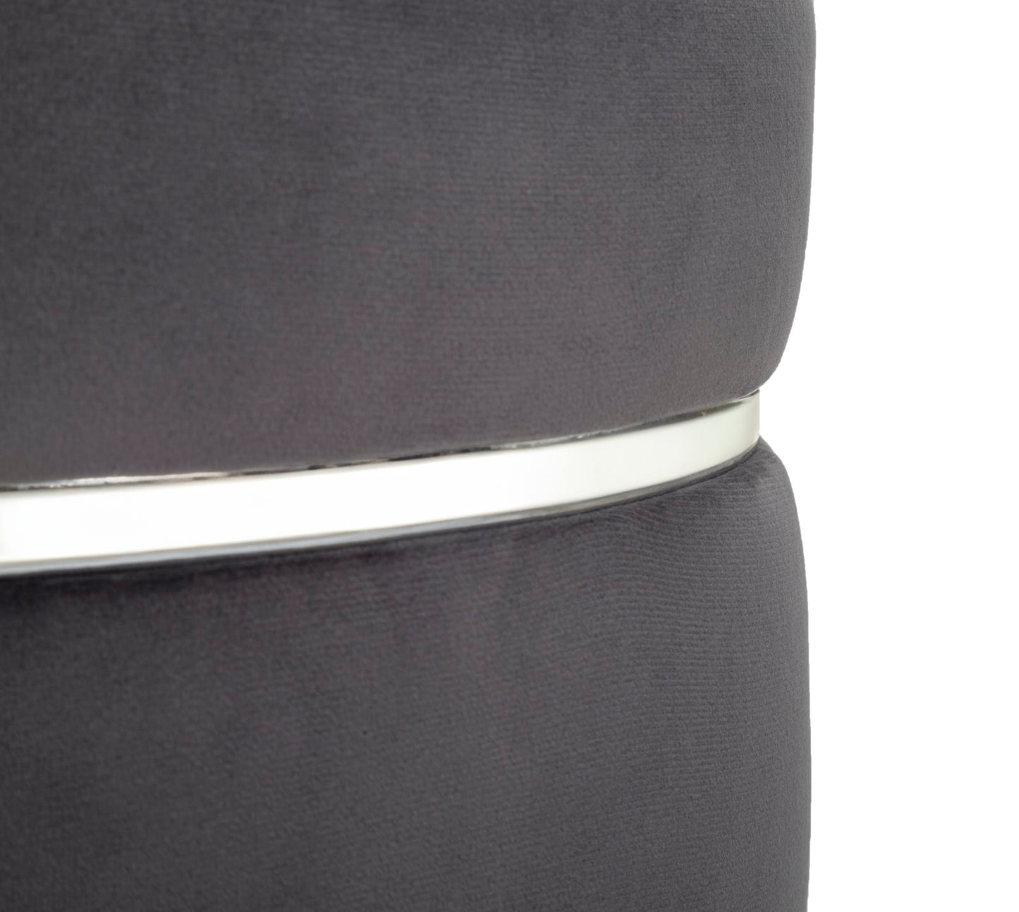 SGABELLO PARIS GRIGIO/ARGENT CM ? 35X40,5