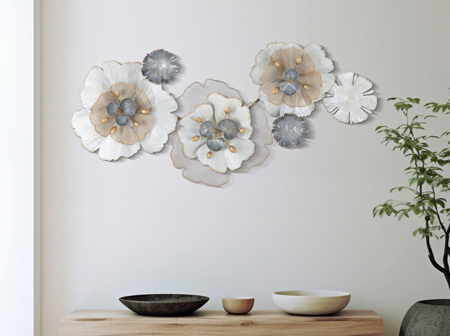 PANNELLO EN FERRO FLEURI CM 116,5X8X58