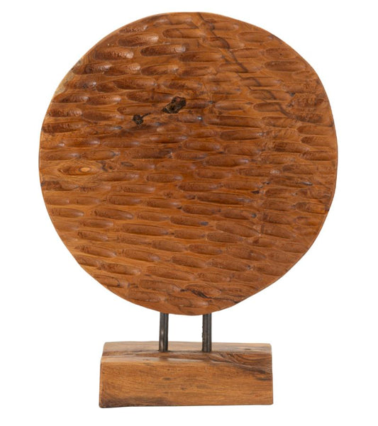 PI¨¨CE SCULTURA EN TECK RICICLATO CM 30X15,5X40 (PEZZI UNICI - NON RIP. EN S¨¦RIE)