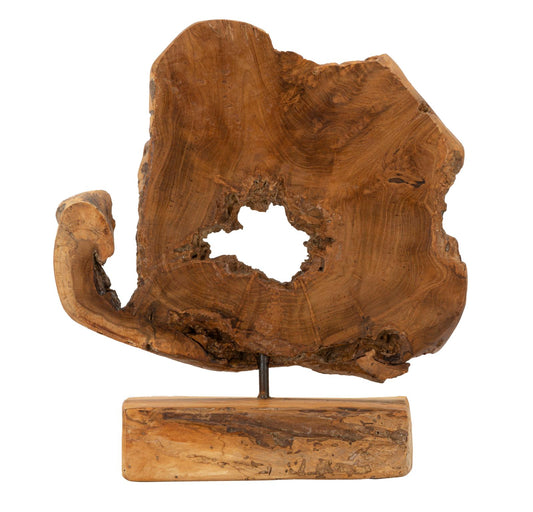 SCULTURA BINTANG EN TECK RICICLATO CM 31X13X35(PEZZI UNICI - NON RIP. EN S¨¦RIE)