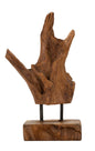 SCULTURA AKAR EN TECK RIC, CM 20X11X34 MIN 2 (PEZZI UNICI - NON RIP. EN S¨¦RIE)