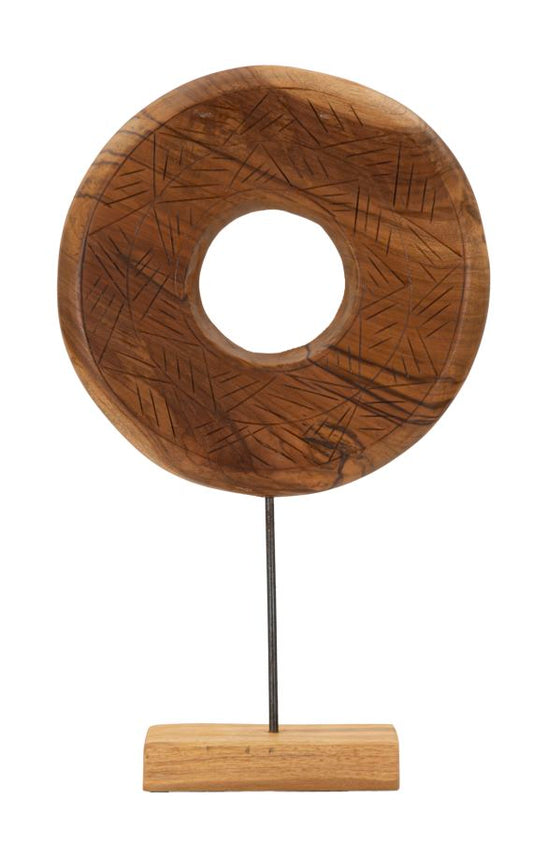 SCULTURA DORAT EN TECK RICICLATO CM 35X10X58 (PEZZI UNICI - NON RIP. EN S¨¦RIE)