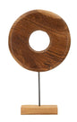 SCULTURA DORAT EN TECK RICICLATO CM 35X10X58 (PEZZI UNICI - NON RIP. EN S¨¦RIE)
