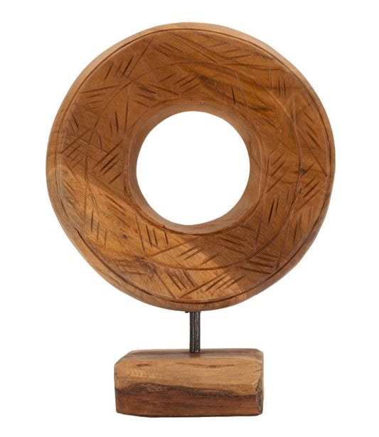 SCULTURA DORAT EN TECK RIC. CM 20X10X28 (PEZZI UNICI - NON RIP. EN S¨¦RIE)
