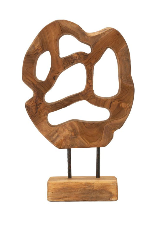 SCULTURA LUBANG EN TECK RICICLATO CM 25X10X38 (PEZZI UNICI - NON RIP. EN S¨¦RIE)