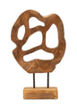 SCULTURA LUBANG EN TECK RICICLATO CM 25X10X38 (PEZZI UNICI - NON RIP. EN S¨¦RIE)