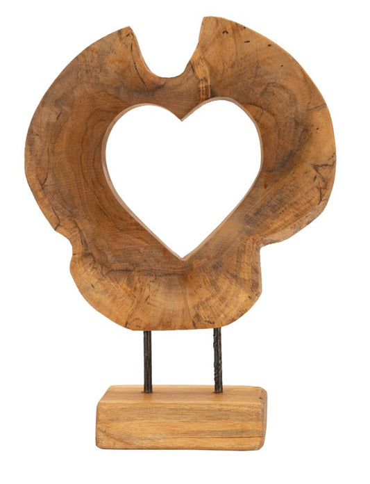 SCULTURA HASI EN TECK RICICLATO CM 28X10X38 (PEZZI UNICI - NON RIP. EN S¨¦RIE)