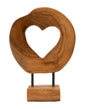 SCULTURA HASI EN TECK RIC. CM 20X10X28 (PEZZI UNICI - NON RIP. EN S¨¦RIE)