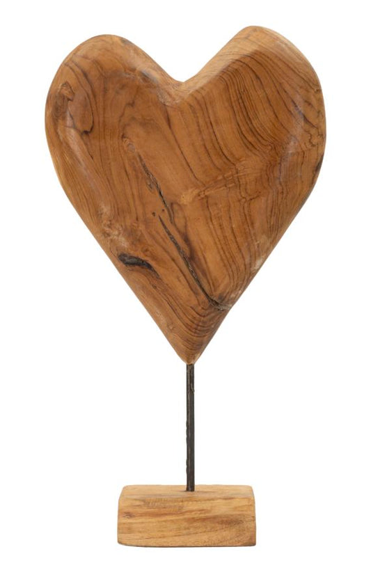 SCULTURA DOBU EN TECK RICICLATO CM 25X12X45 (PEZZI UNICI - NON RIP. EN S¨¦RIE)