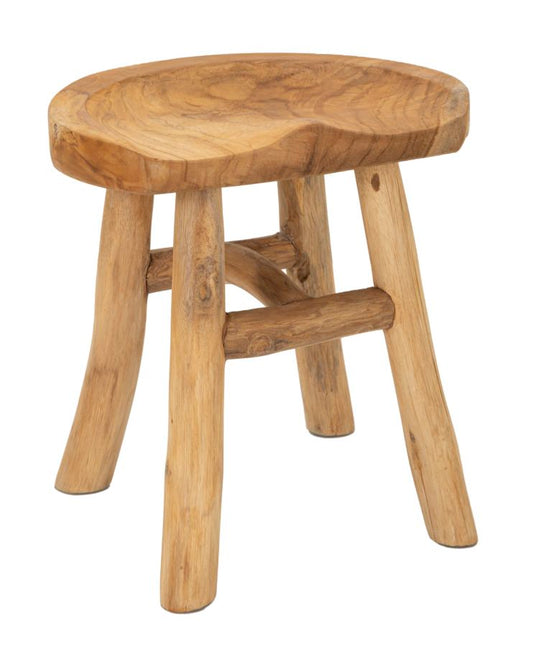 SGABELLO SEL EN TECK RICICLATO CM 40X32X42 (PEZZI UNICI - NON RIP. EN S¨¦RIE)