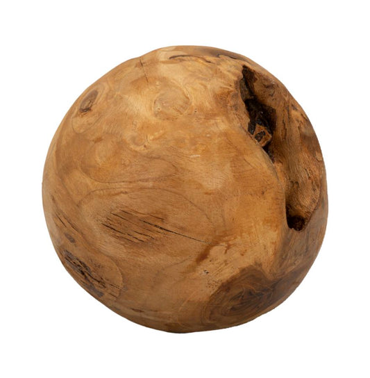 SFERA EN TECK RICICLATO CM ? 20 (PEZZI UNICI - NON RIP. EN S¨¦RIE)