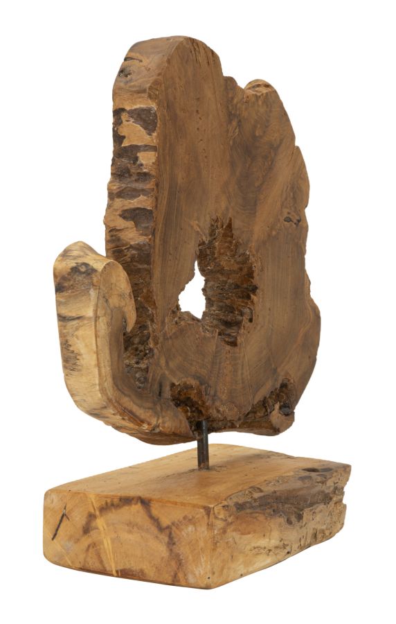 SCULTURA BINTANG EN TECK RICICLATO CM 31X13X35(PEZZI UNICI - NON RIP. EN S¨¦RIE)