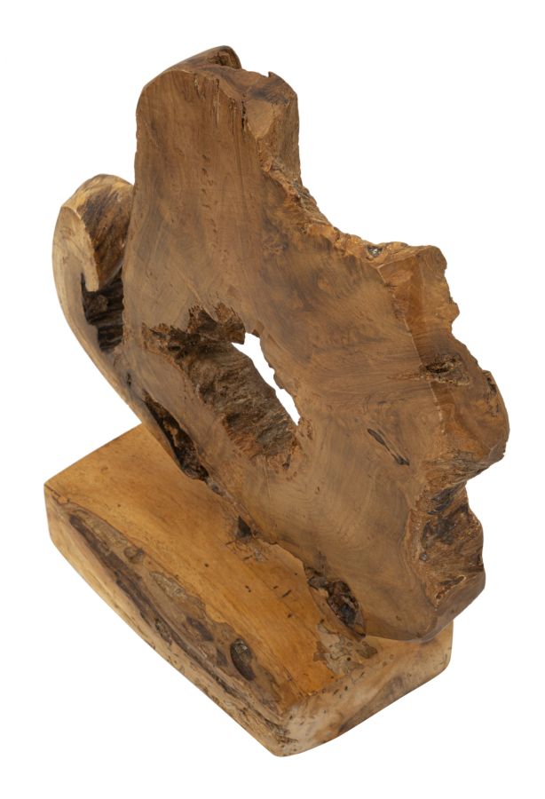 SCULTURA BINTANG EN TECK RICICLATO CM 31X13X35(PEZZI UNICI - NON RIP. EN S¨¦RIE)