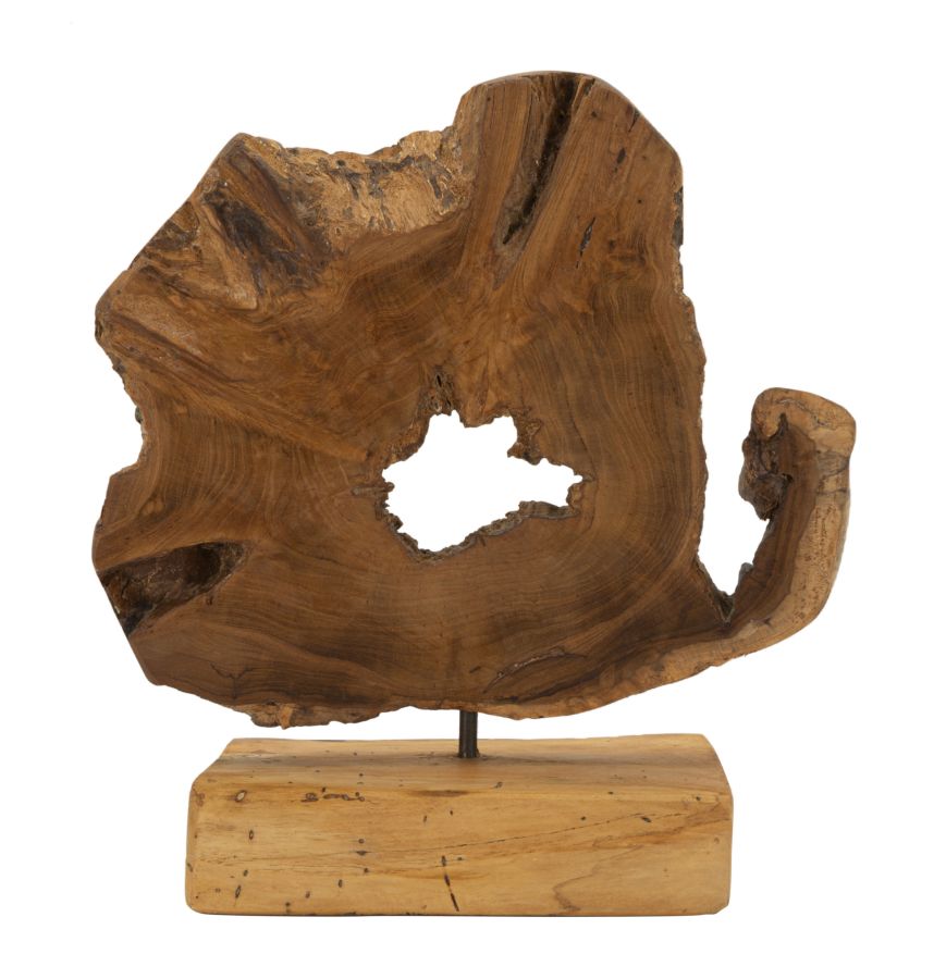 SCULTURA BINTANG EN TECK RICICLATO CM 31X13X35(PEZZI UNICI - NON RIP. EN S¨¦RIE)