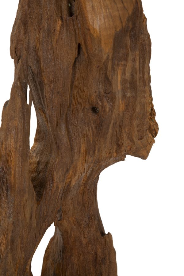 SCULTURA AKAR EN TECK RICICLATO CM 18X13X55 (PEZZI UNICI - NON RIP. EN S¨¦RIE)