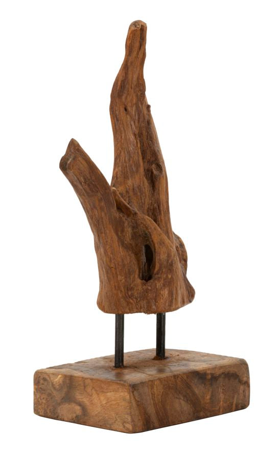 SCULTURA AKAR EN TECK RIC, CM 20X11X34 MIN 2 (PEZZI UNICI - NON RIP. EN S¨¦RIE)