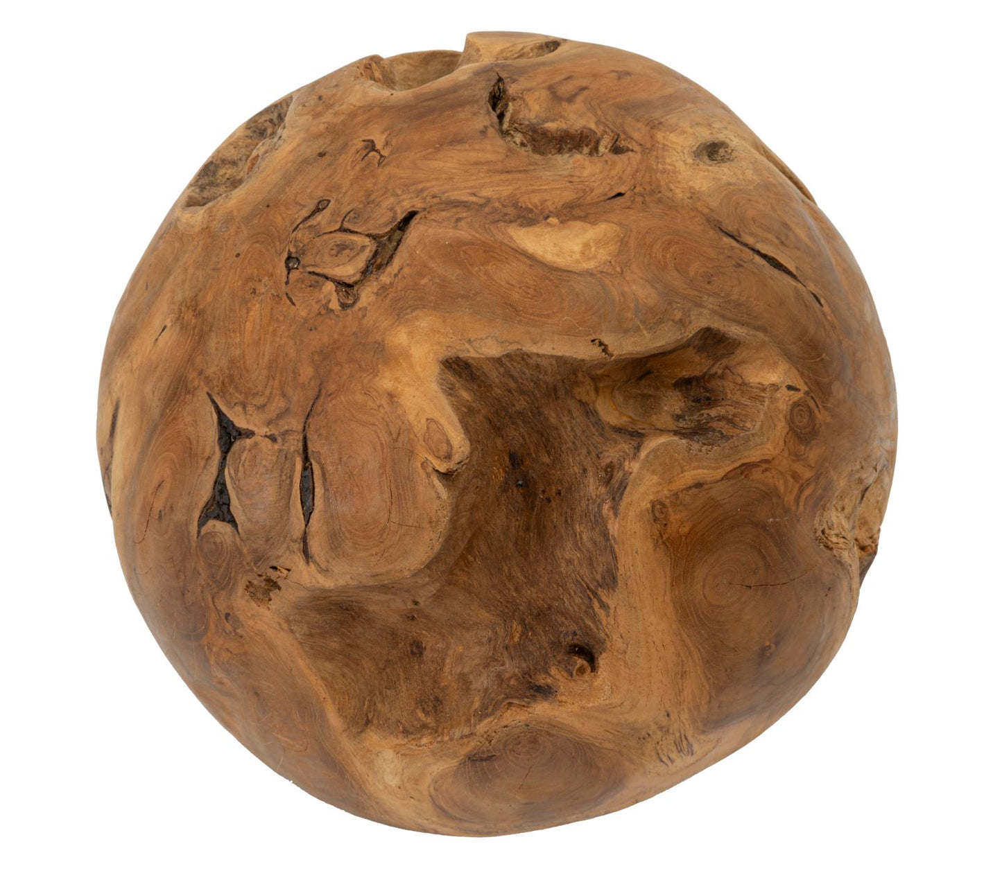 SFERA EN TECK RICICLATO CM ? 30 (PEZZI UNICI - NON RIP. EN S¨¦RIE)