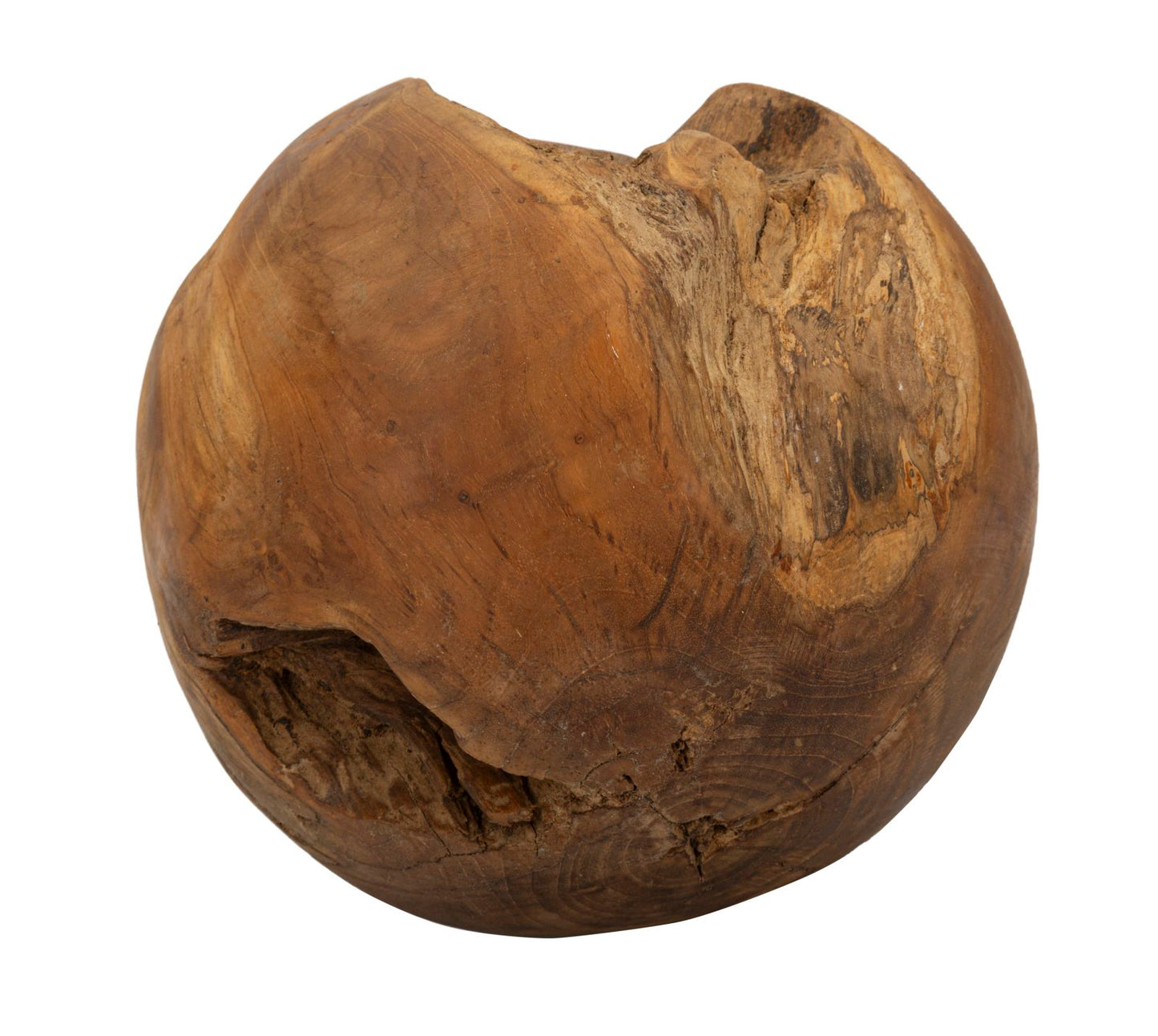 SFERA EN TECK RICICLATO CM ? 25 (PEZZI UNICI - NON RIP. EN S¨¦RIE)