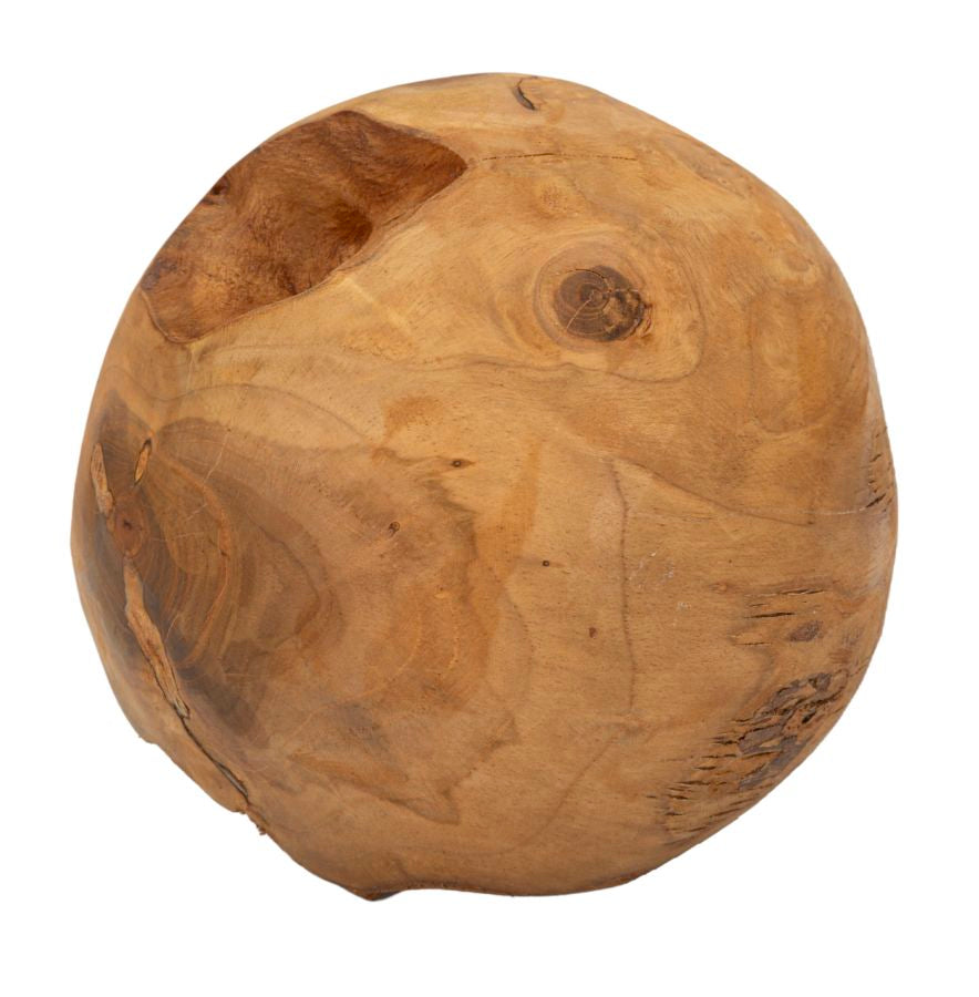 SFERA EN TECK RICICLATO CM ? 20 (PEZZI UNICI - NON RIP. EN S¨¦RIE)