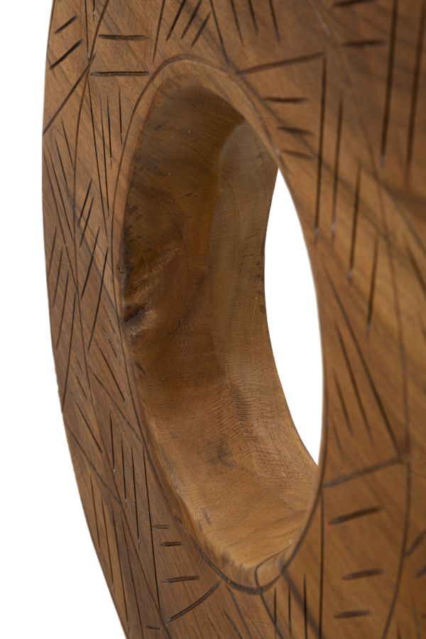 SCULTURA DORAT EN TECK RICICLATO CM 35X10X58 (PEZZI UNICI - NON RIP. EN S¨¦RIE)