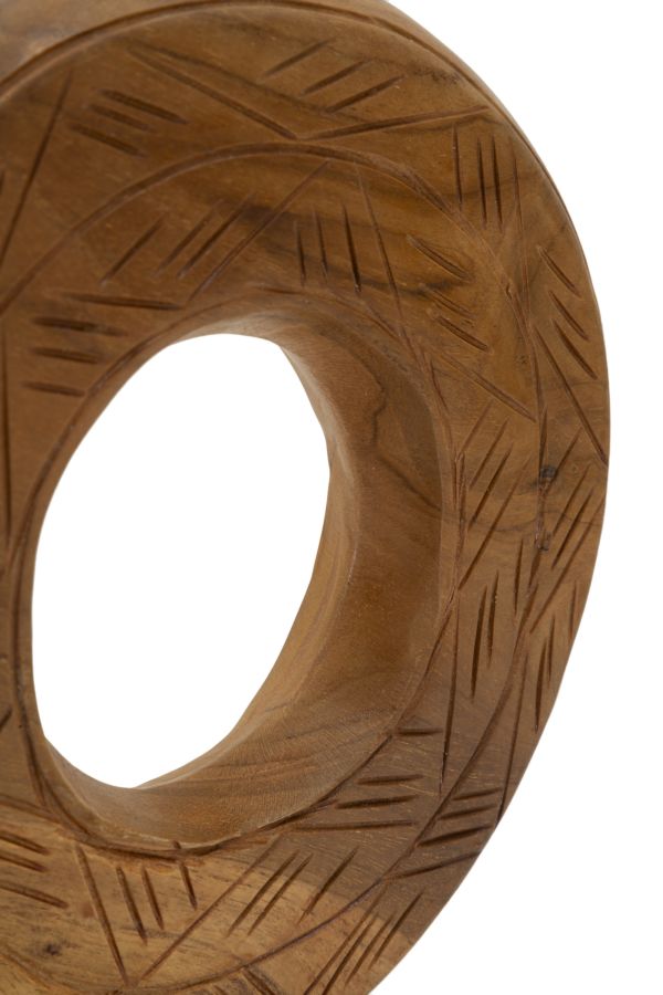 SCULTURA DORAT EN TECK RIC. CM 20X10X28 (PEZZI UNICI - NON RIP. EN S¨¦RIE)