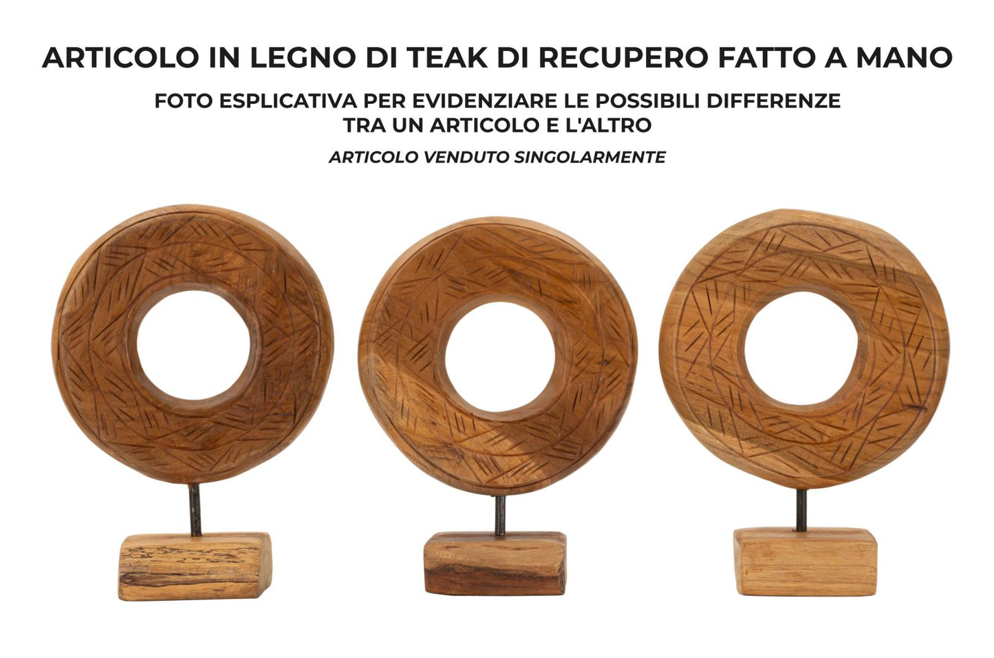 SCULTURA DORAT EN TECK RIC. CM 20X10X28 (PEZZI UNICI - NON RIP. EN S¨¦RIE)