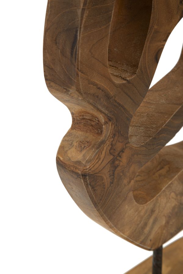 SCULTURA LUBANG EN TECK RICICLATO CM 25X10X38 (PEZZI UNICI - NON RIP. EN S¨¦RIE)