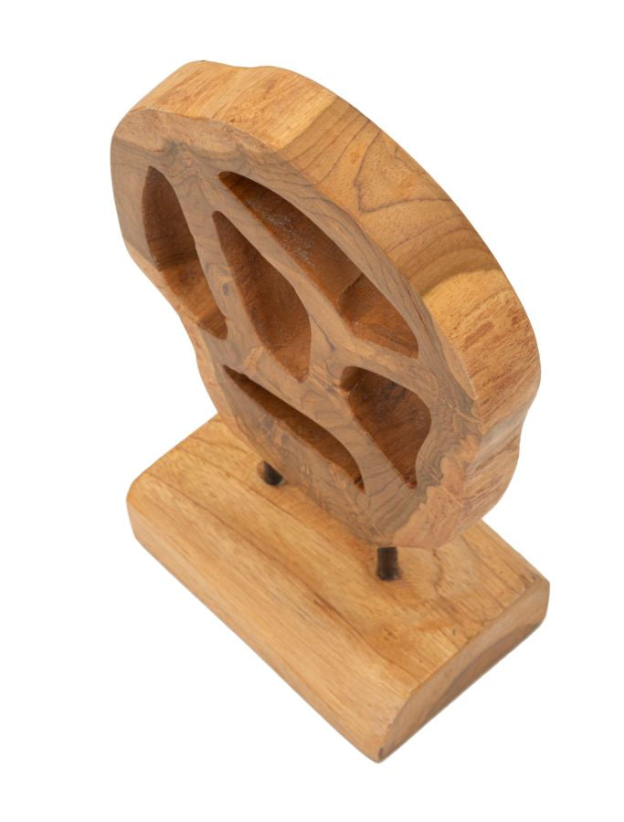 SCULTURA LUBANG EN TECK RICICLATO CM 18X10X27 (PEZZI UNICI - NON RIP. EN S¨¦RIE)