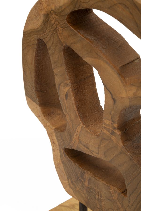 SCULTURA LUBANG EN TECK RICICLATO CM 18X10X27 (PEZZI UNICI - NON RIP. EN S¨¦RIE)