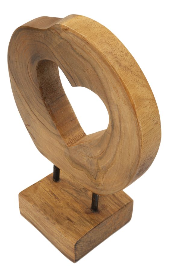 SCULTURA HASI EN TECK RIC. CM 20X10X28 (PEZZI UNICI - NON RIP. EN S¨¦RIE)